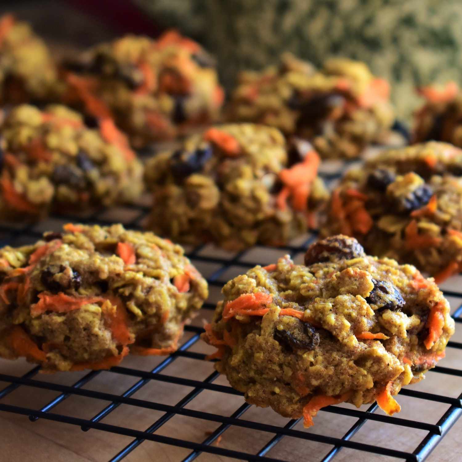 Healthier Carrot Oatmeal Cookies