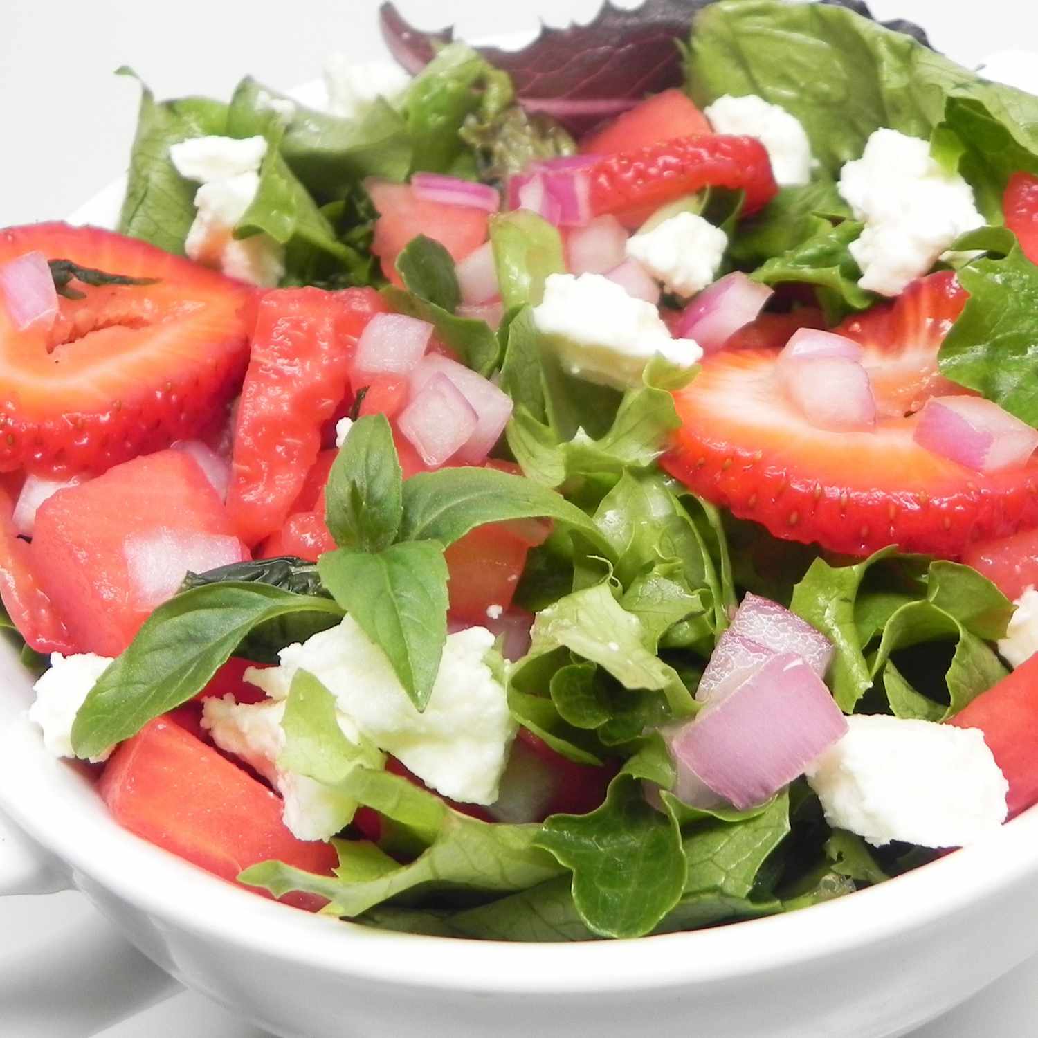 Sweet and Peppery Watermelon Salad