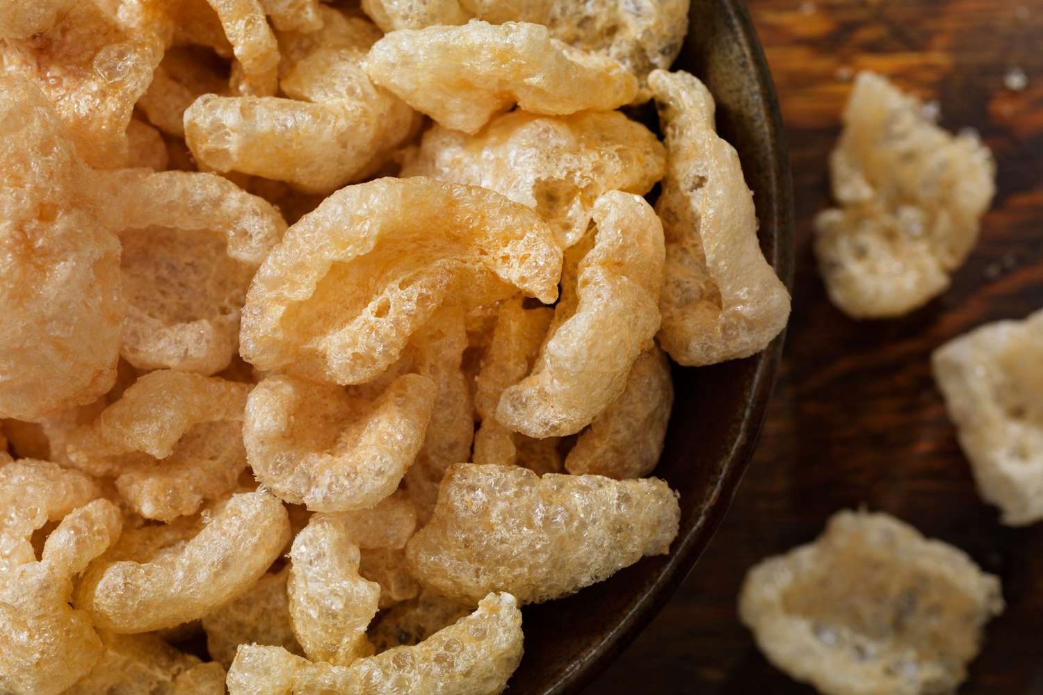 Pork Rinds in a bowl