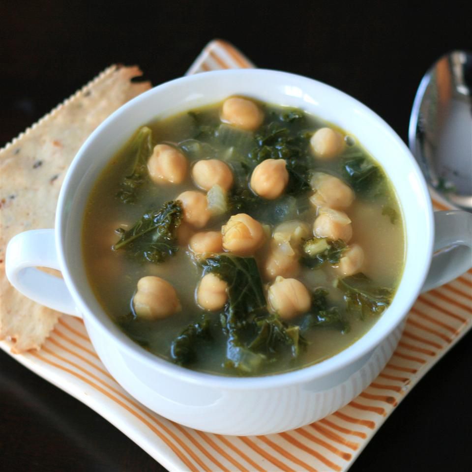 Vegan Kale and Chickpea Soup