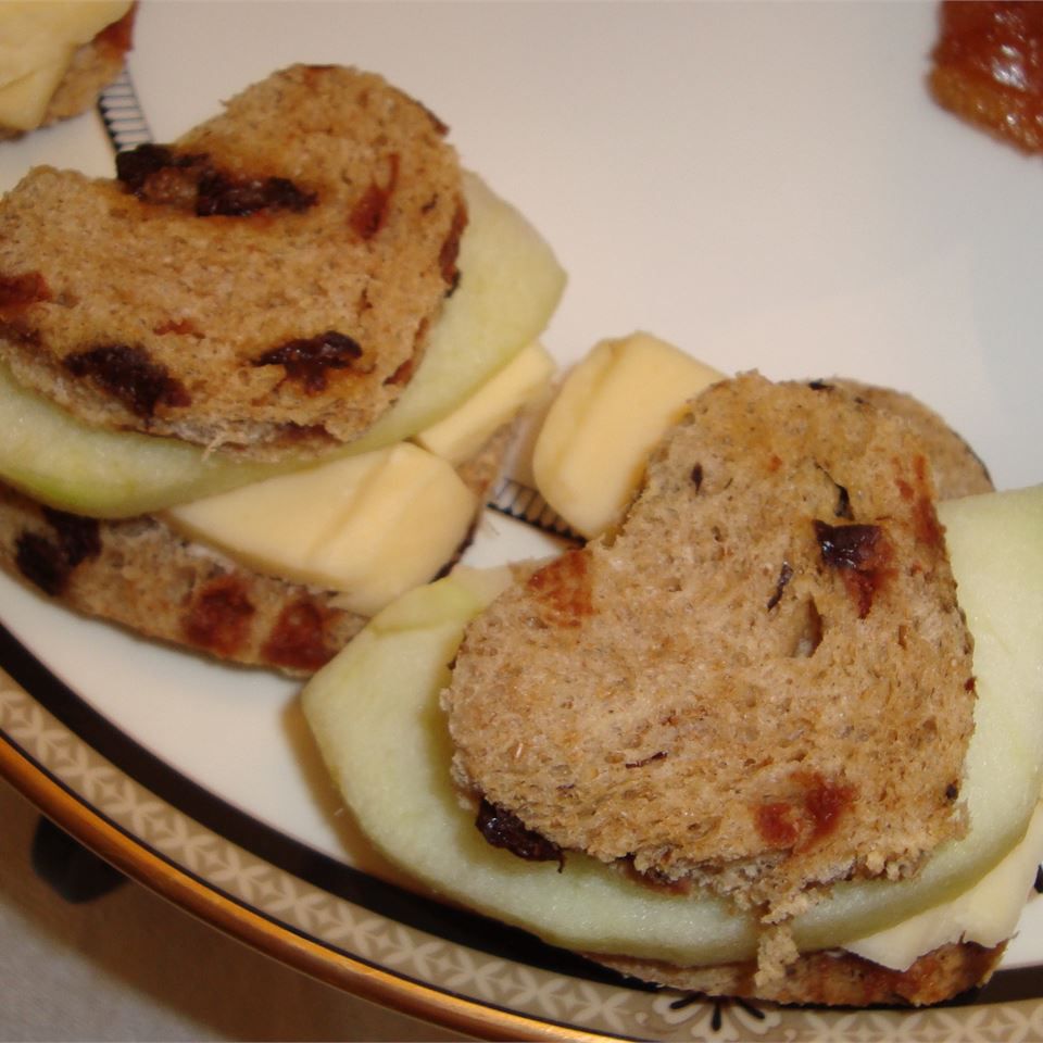 Cinnamon Apple and Havarti Tea Sandwiches