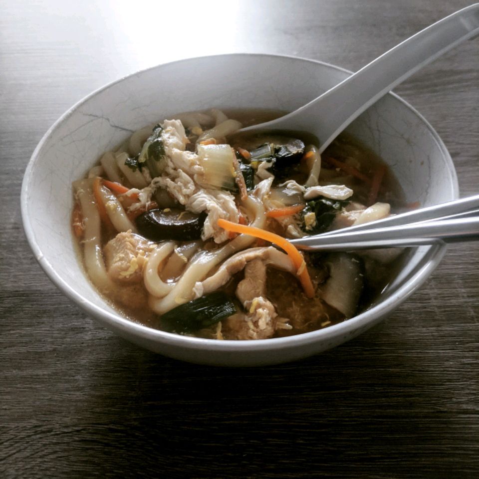Japanese Nabeyaki Udon Soup
