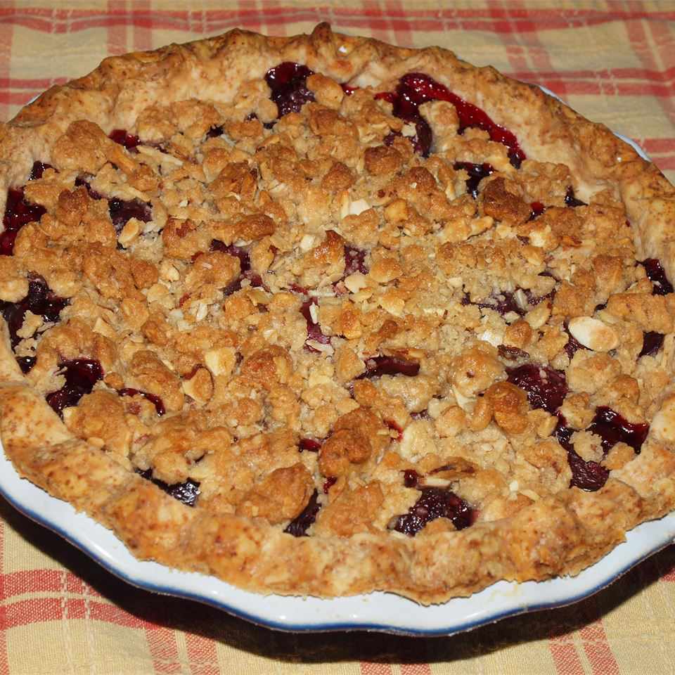 Cherry Pie with Almond Crumb Topping
