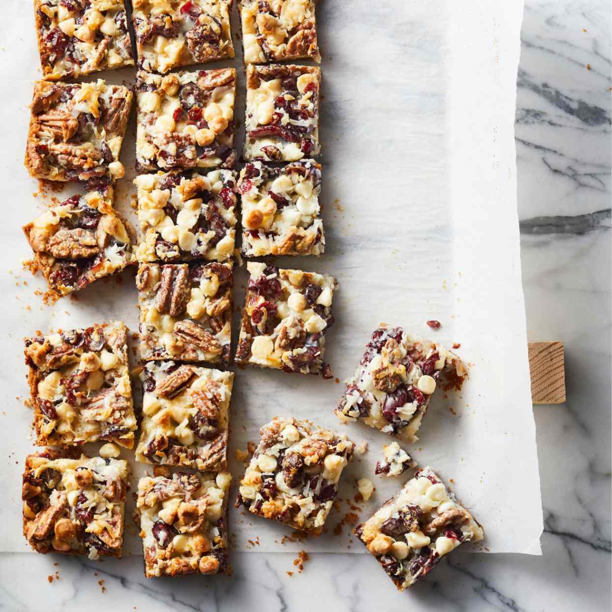 Coconut-Cranberry Bars with Pecans