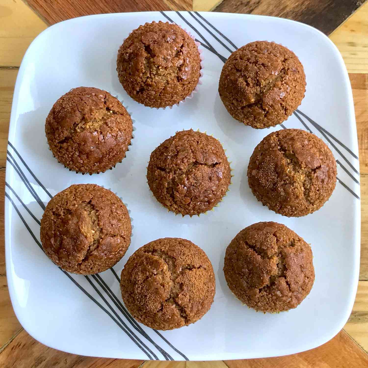 Vegan and Gluten-Free Orange Muffins on a white plate