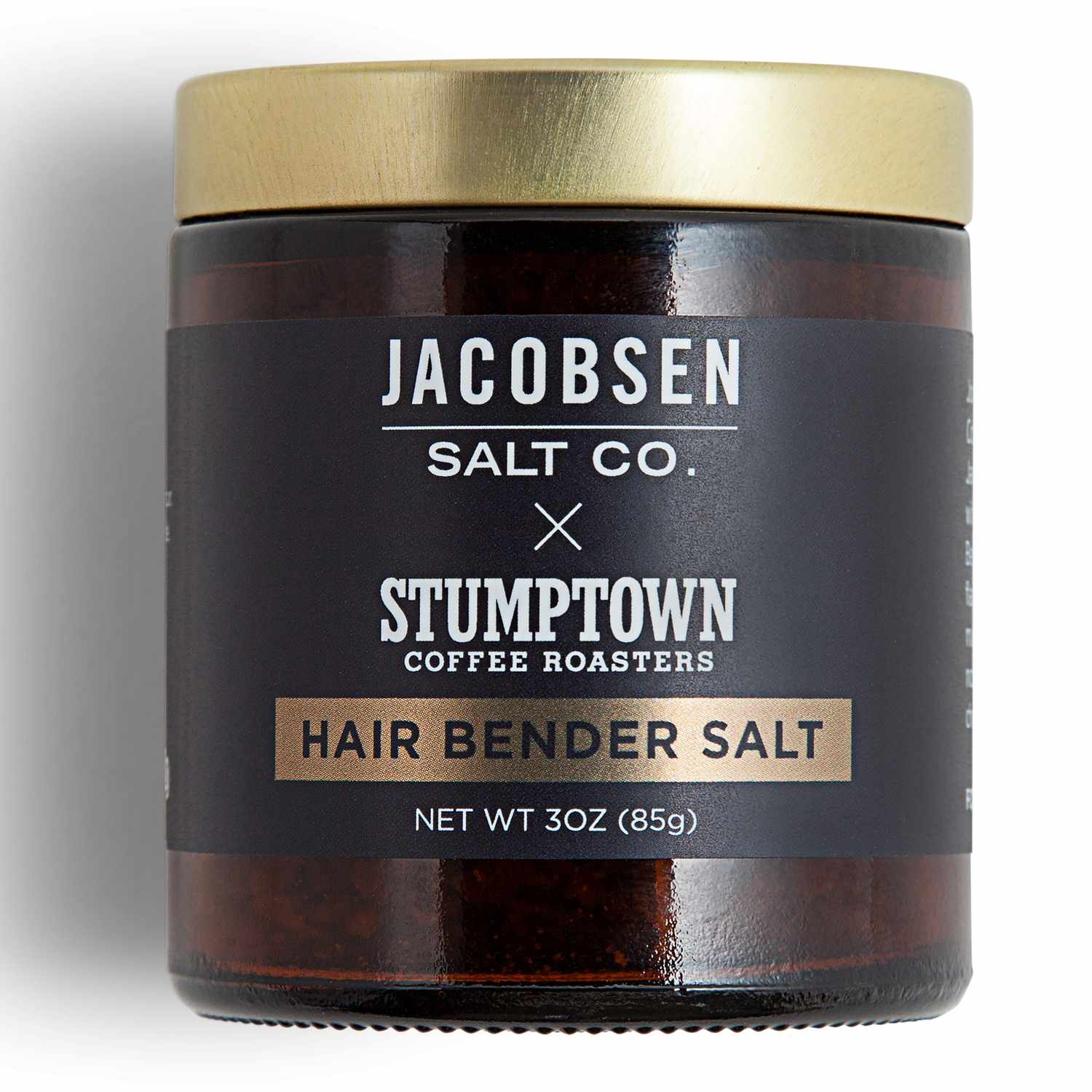 Jar of Stumptown Coffee Roasters Jacobsen Hairbender Salt