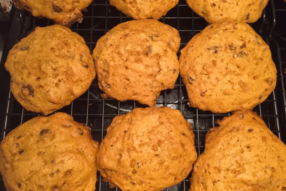 Squash cookies right out of the oven