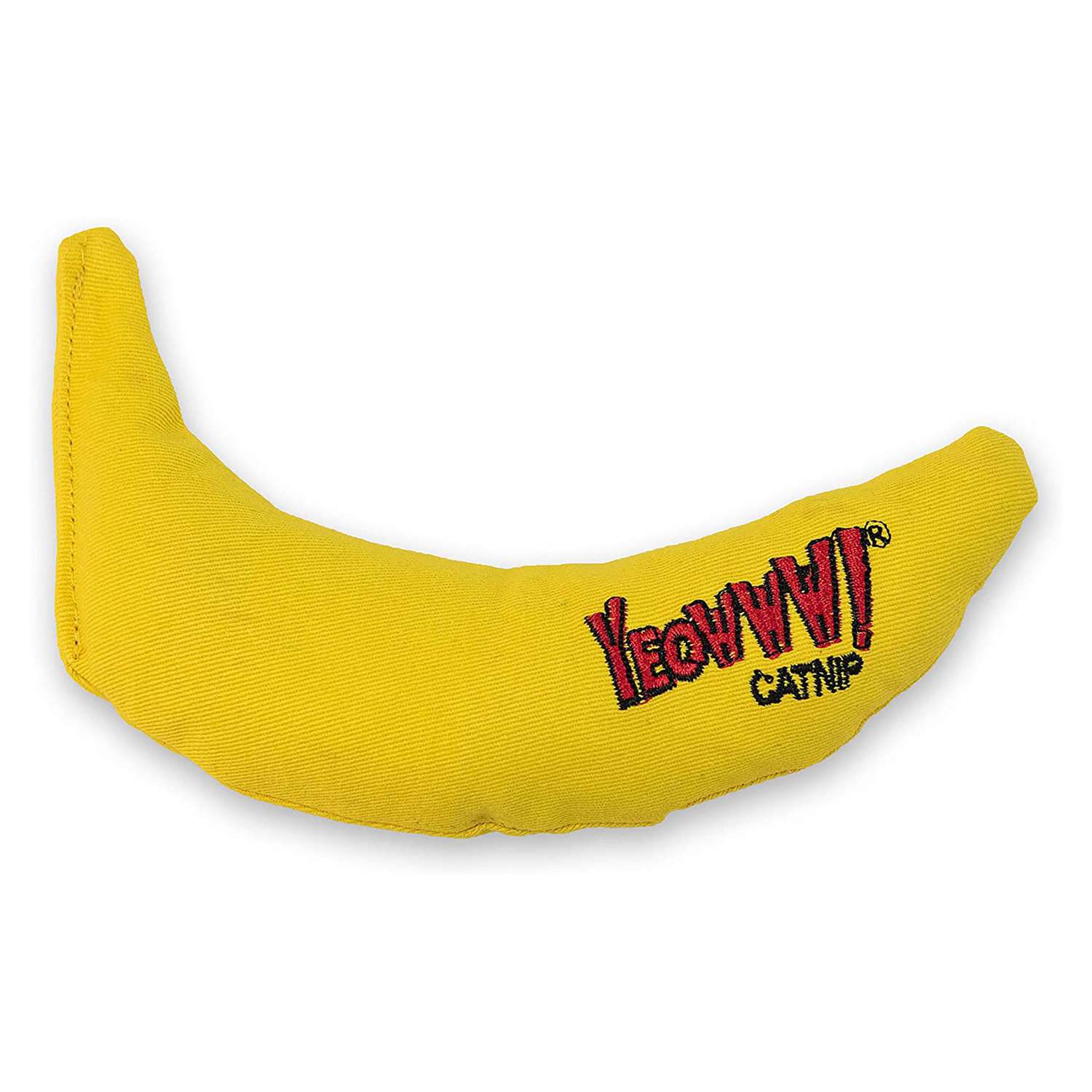 Yellow banana cat toy