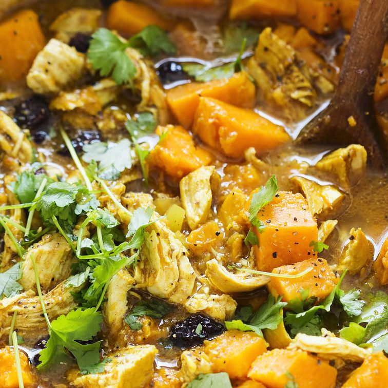 Instant Pot&reg; Chicken Tagine with Butternut Squash and Spinach
