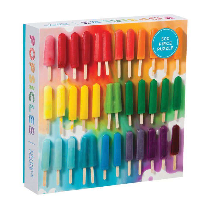 Rainbow Popsicles Puzzle, 500 Pieces