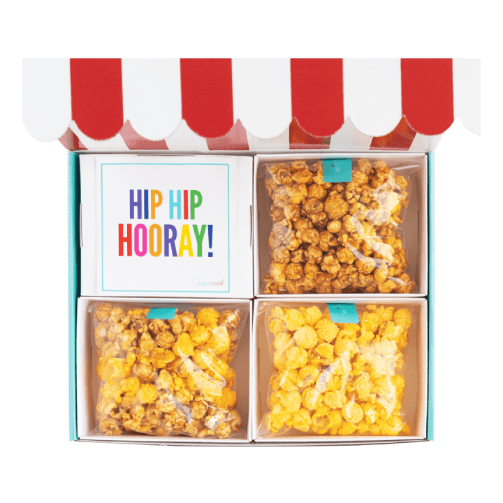 box of three types of popcorn
