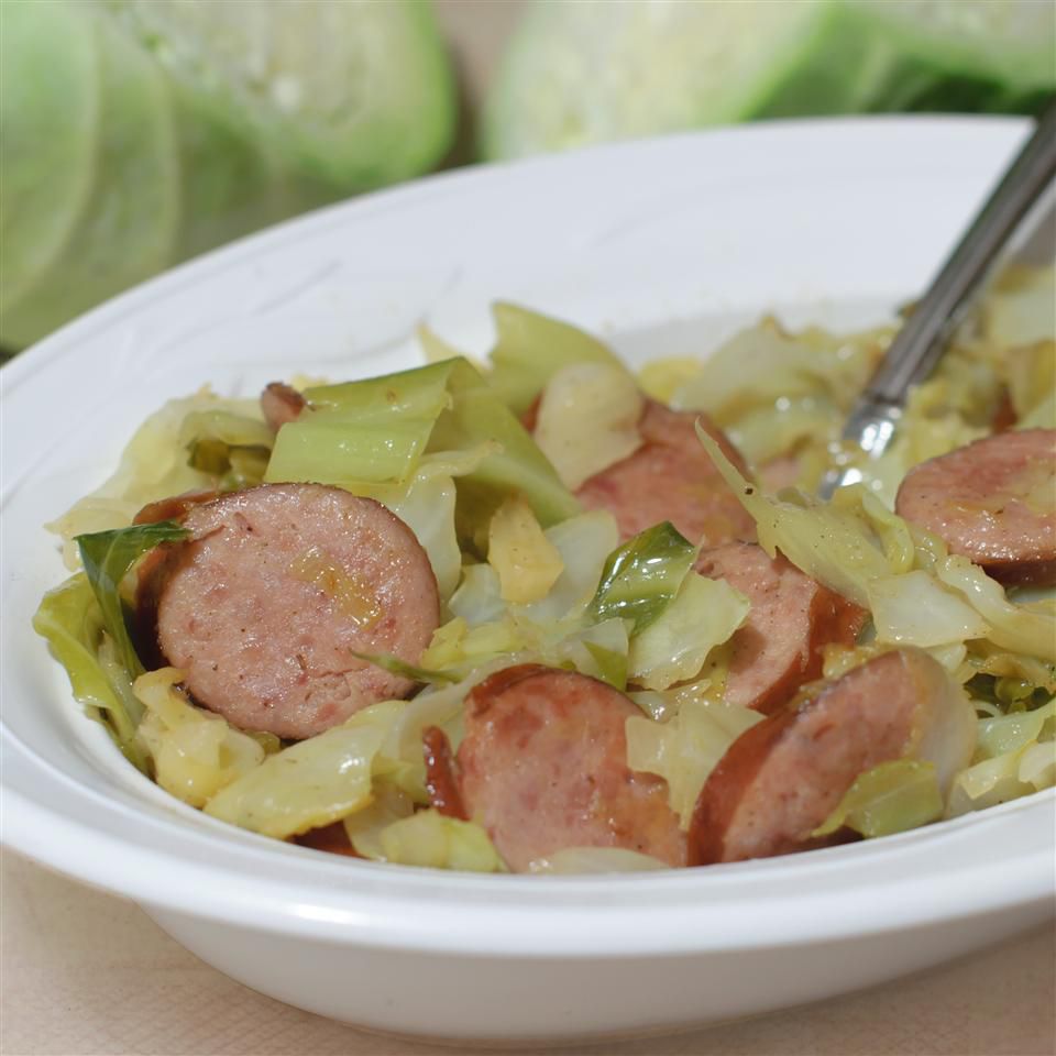 Polish Link Sausage and Cabbage