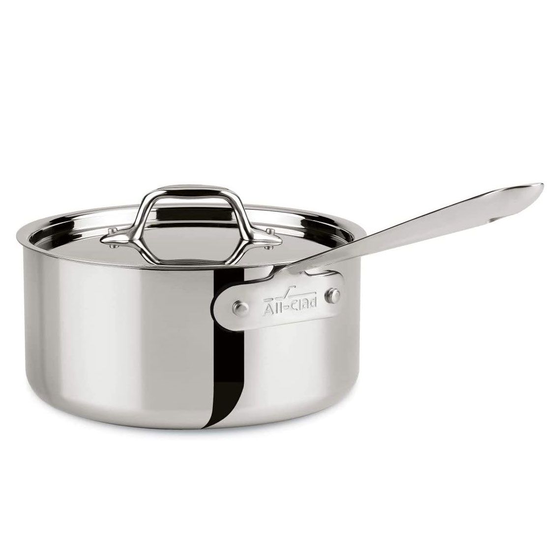 All Clad stainless steel saucepan
