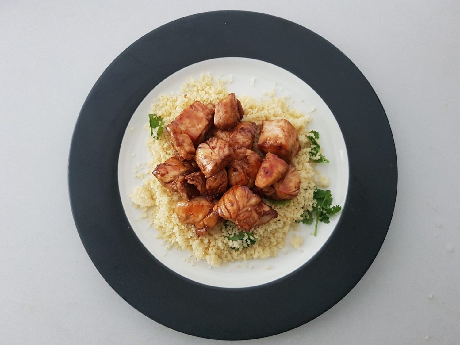 Sweet Chili Lime Chicken with Cilantro Couscous