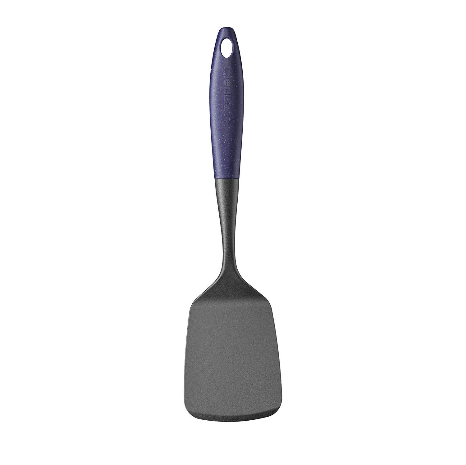 flat spatula with navy handle