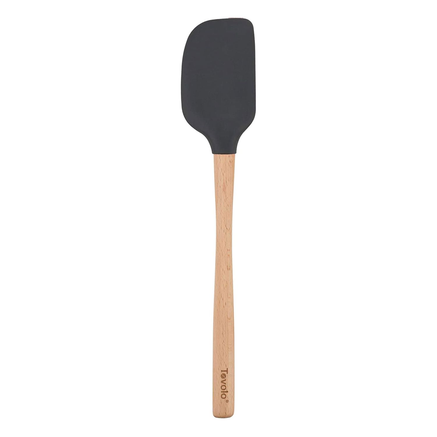Tovolo spatula with silicone head and wooden handle