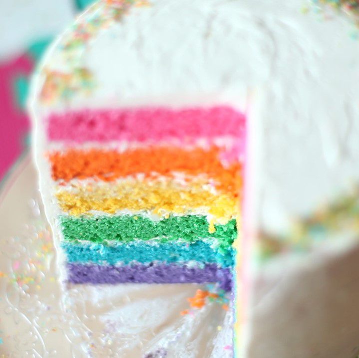 Six-Layer Rainbow Cake
