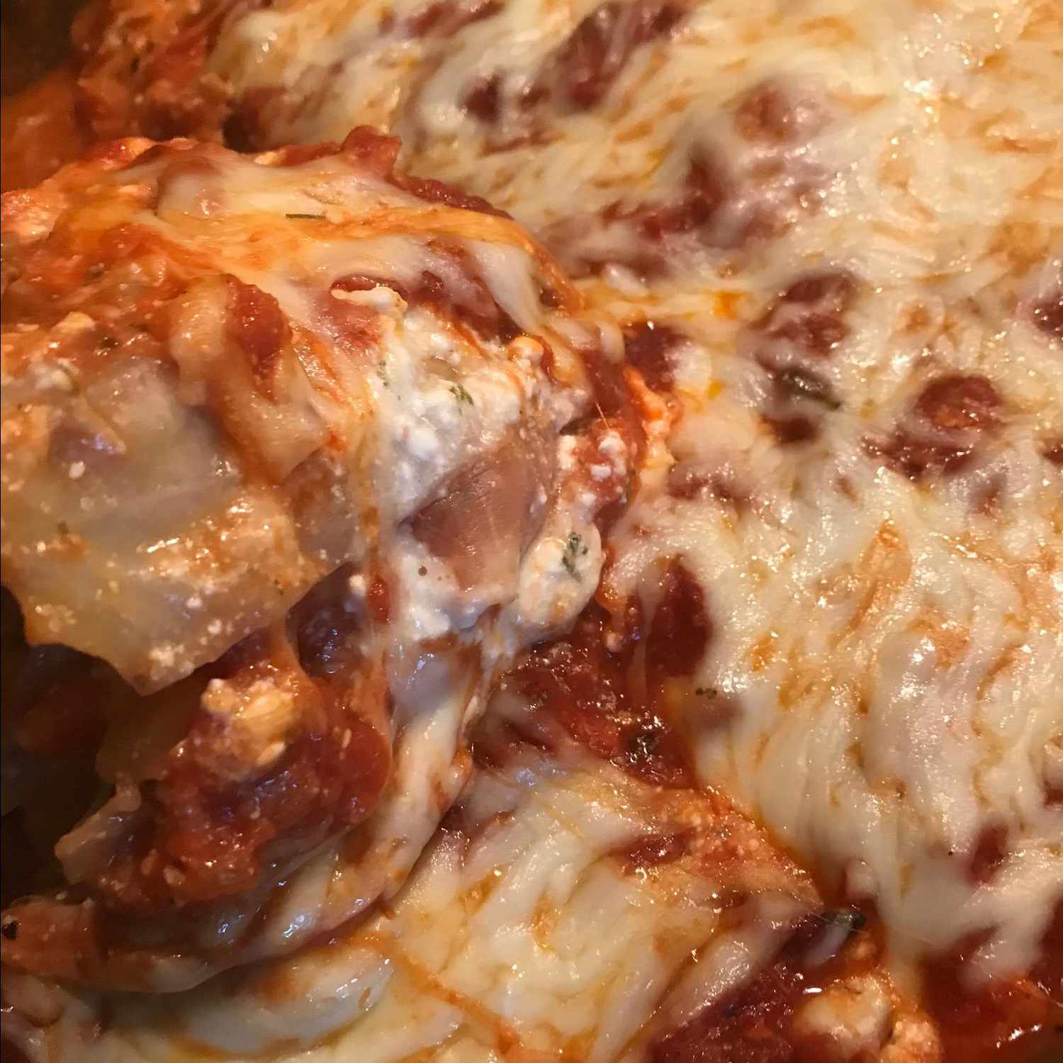 Close up of Cabbage Lasagna