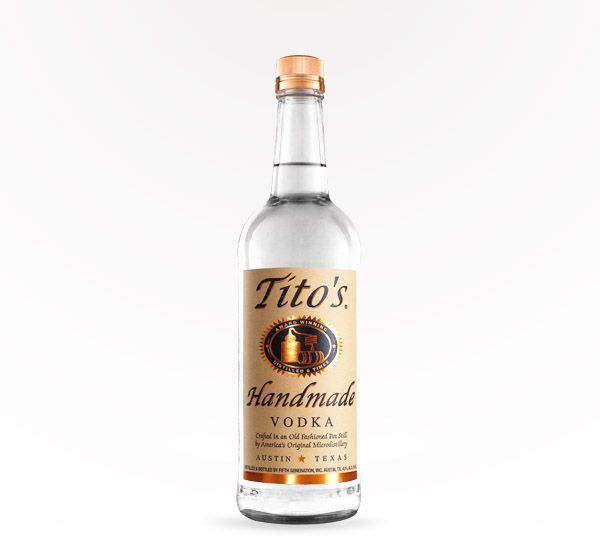 bottle of tito's vodka