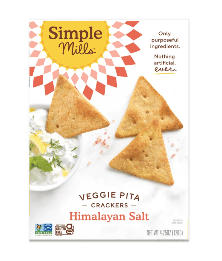 Simple Mills Himalayan Salt Veggie Pita Crackers