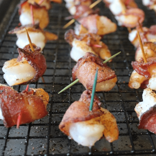 bacon wrapped barbeque shrimp