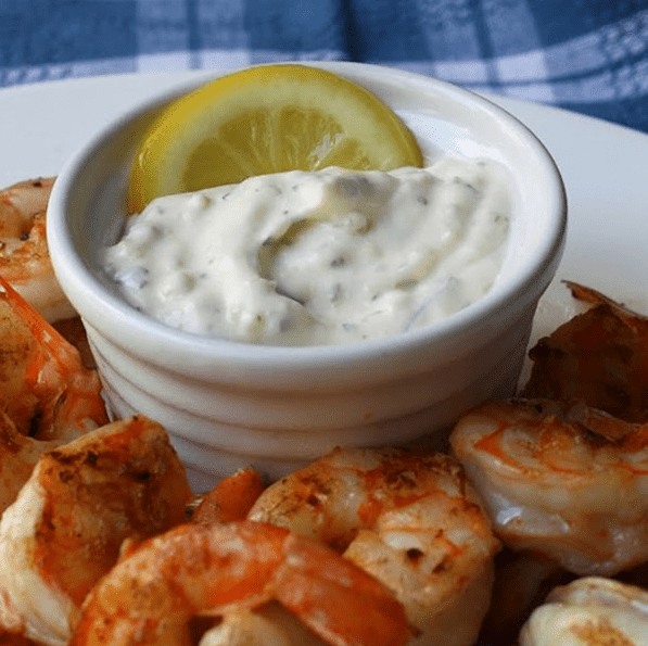 grilled shrimp with lemon aioli