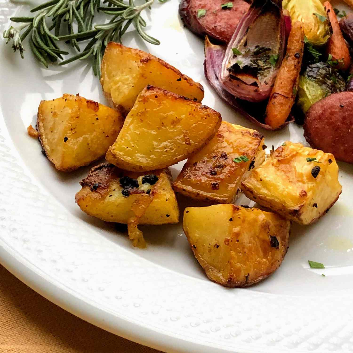 roasted potatoes with other roasted vegetables
