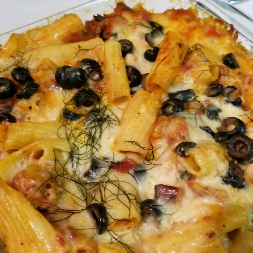 Baked Rigatoni with Italian Sausage and Fennel
