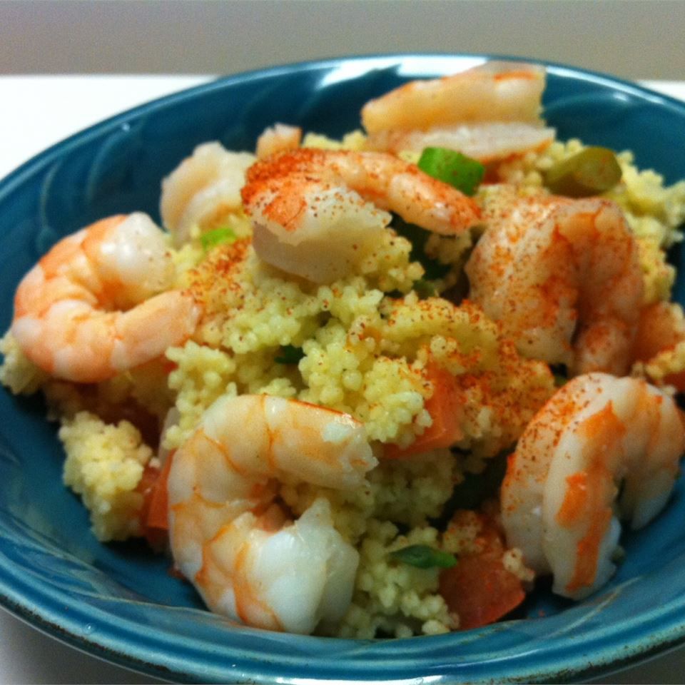 bowl of Shrimp Couscous Salad