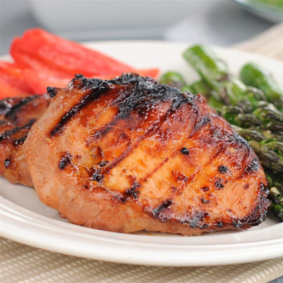 southern sweet grilled pork chops
