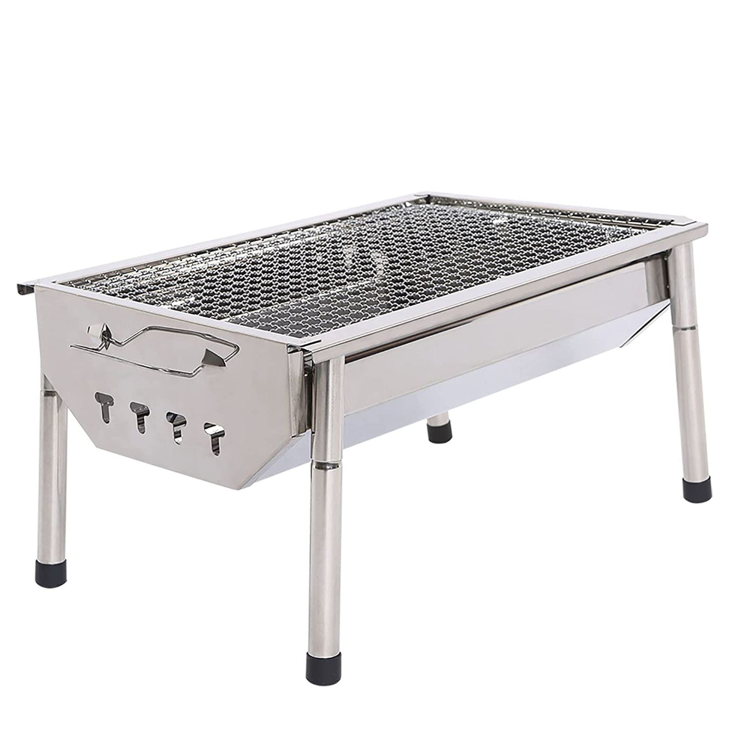 18 " Thai Charcoal Street Stainless Steel Satay Barbecue Grill Sea Food New 