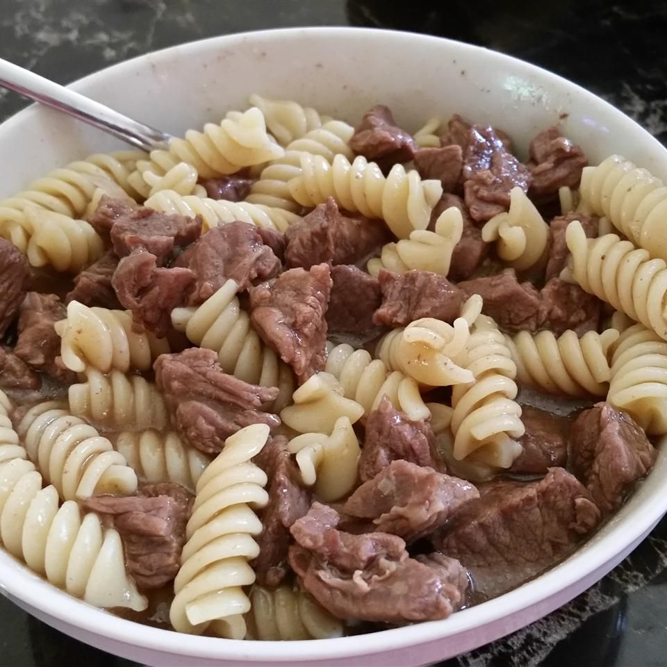 Simple Beef Tips and Noodles