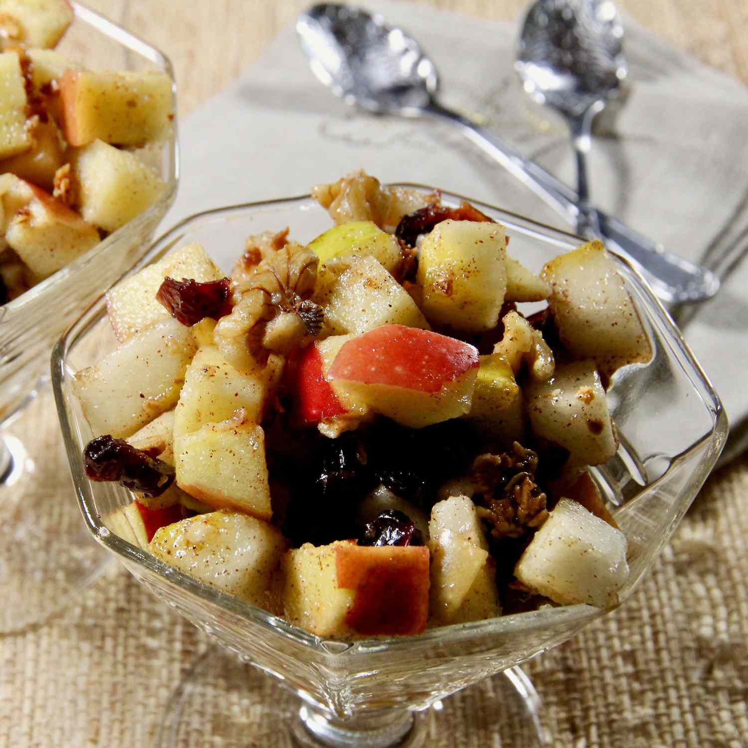 Seasonal pears and apples steal the show in this super simple fall dessert. "This is a nice fruit salad" says Allrecipes Allstar lutzflcat. "I didn't bother to peel the fruit which I think gives it better eye appeal. Do give it a little time in the fridge for flavors to meld. The granola was a nice addition!"
                          