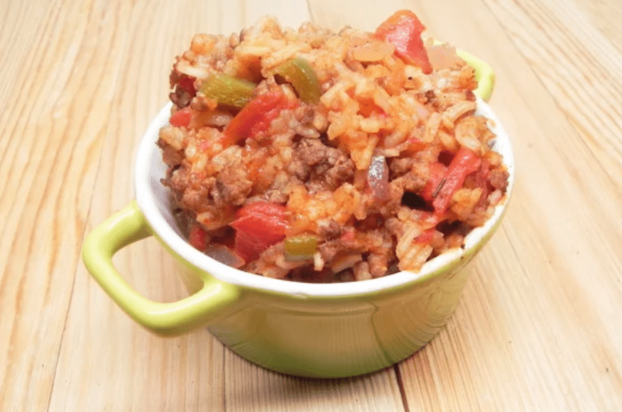 Baked Spanish Rice and Beef