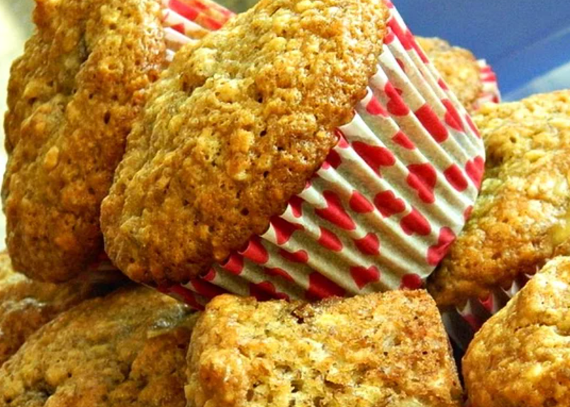 <p>What secret ingredient lends tangy flavor and rich texture to these banana-oat muffins? Mayonnaise! Reviewer lena says you can use fat-free yogurt as a lighter substitute. </p>
                          