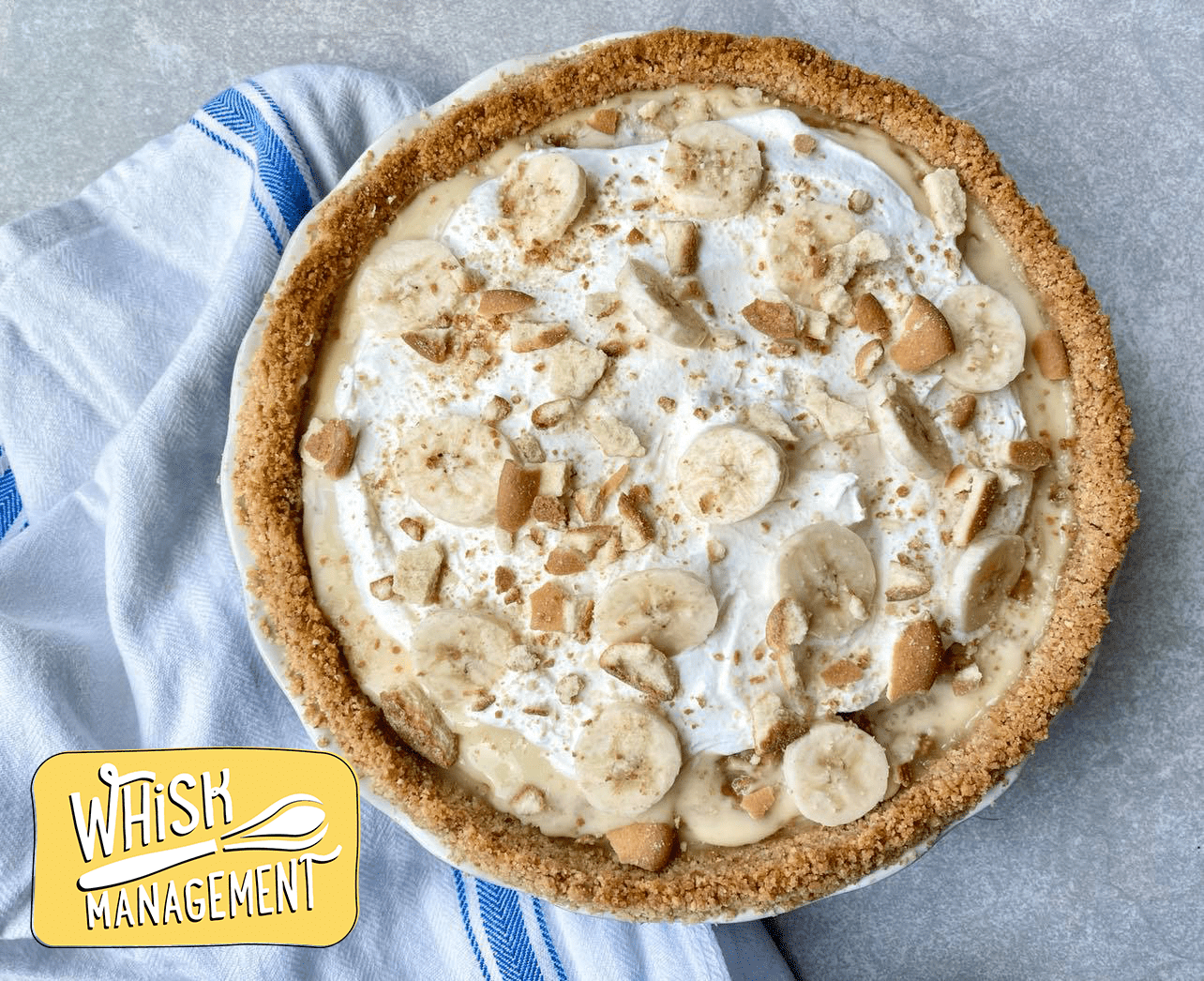 Peanut Butter and Banana Pudding Pie