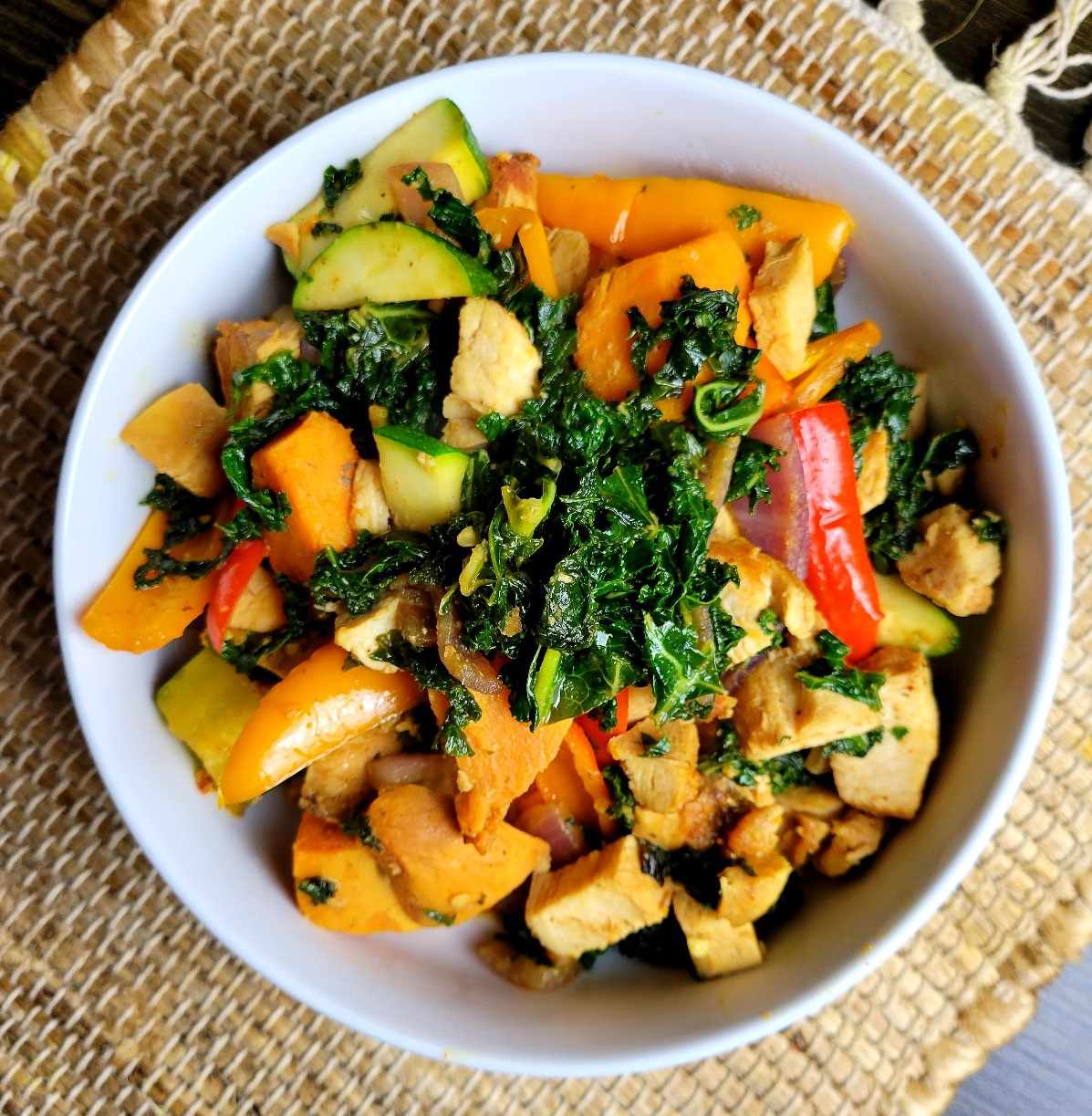 Kale and Chicken Stir-Fry