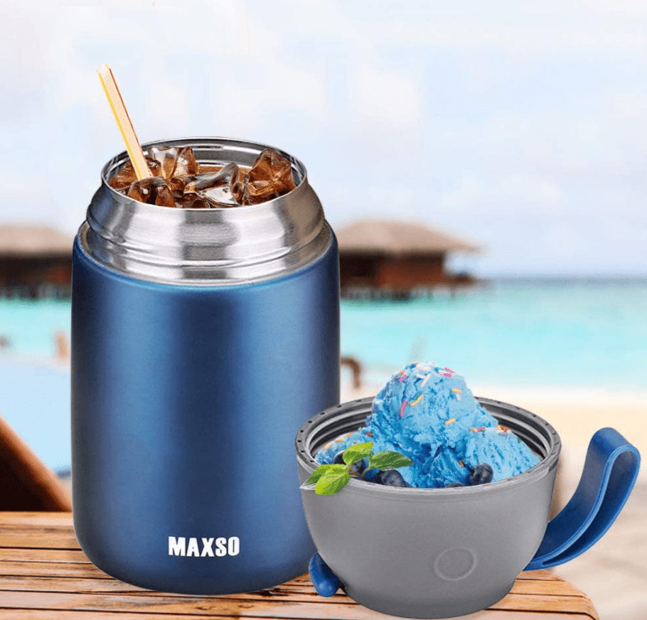 MAXSO 2-Pack Vacuum Insulated Food Jar