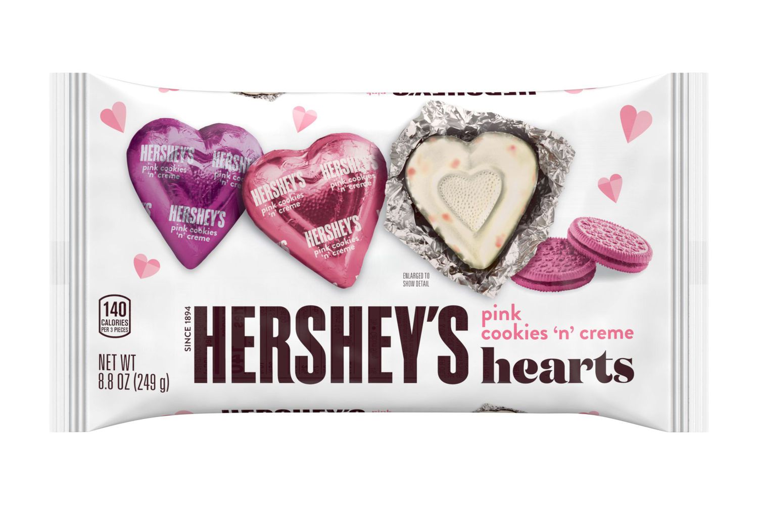 Hersheys Pink Cookies N Creme Hearts