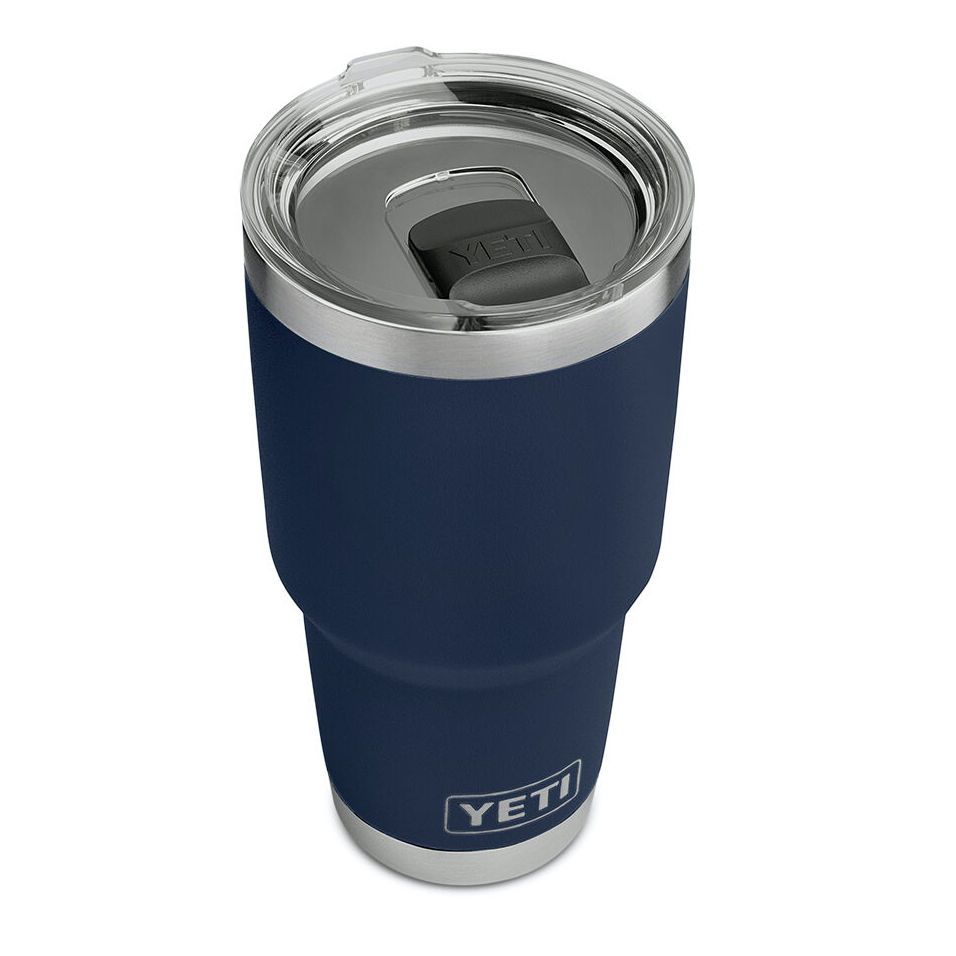 YETI Rambler 30 oz Tumbler in navy blue with Magslider lid