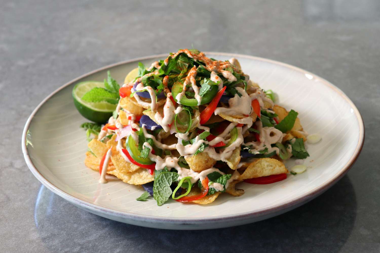 Indian Chaat-Inspired Potato Chip Salad