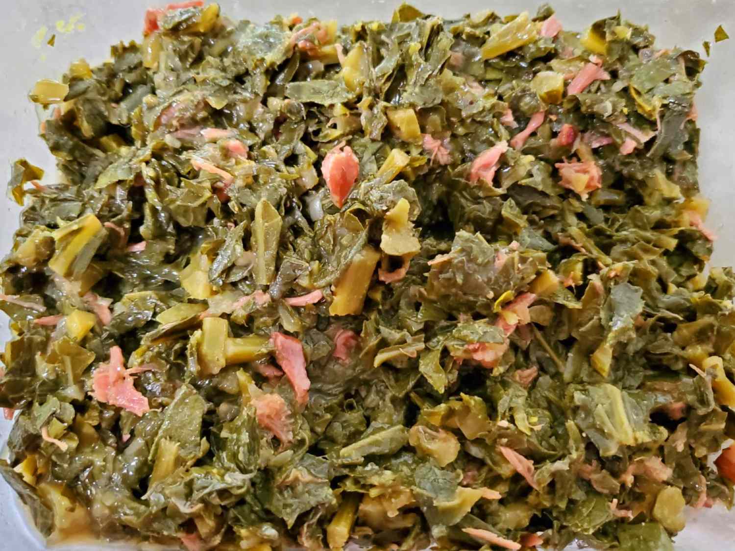 close up view of Southern-Style Collard Greens