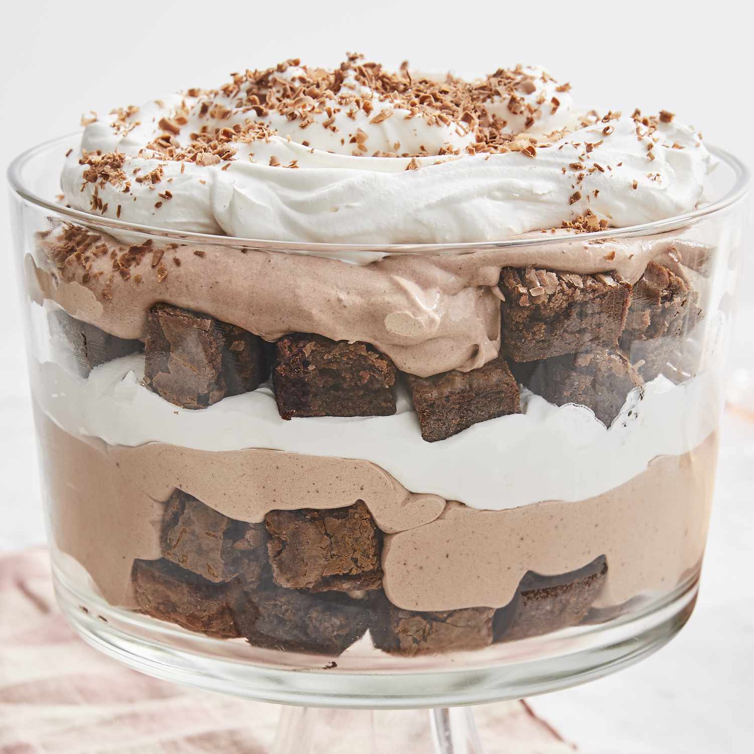 mid angle looking at a chocolate trifle
