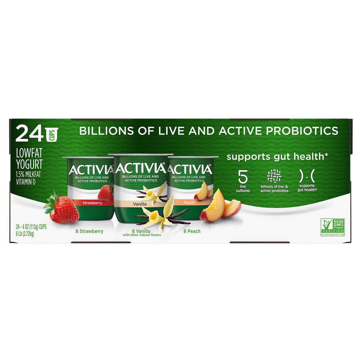 Dannon Activia Probiotic Yogurt, Variety Pack