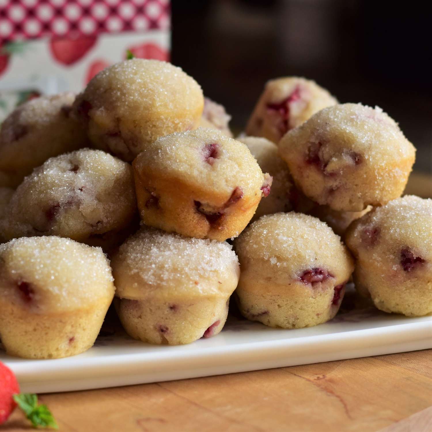 Strawberry Donut Mini Muffins