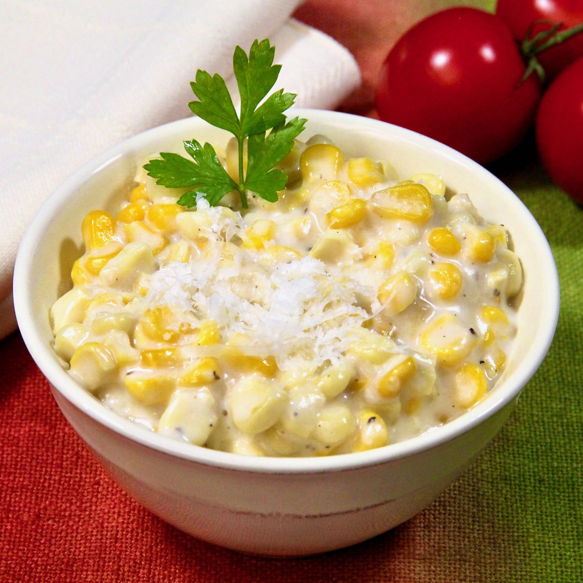 cream corn in bowl