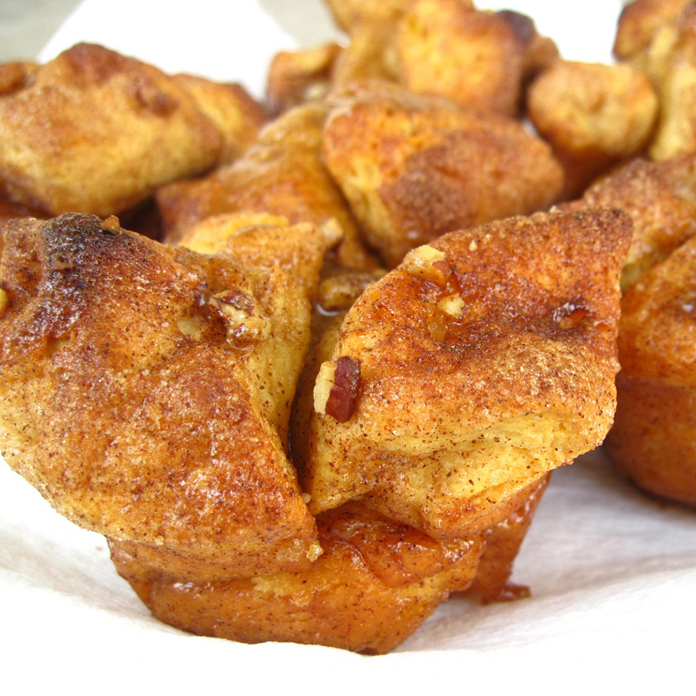 close up view of Monkey Bread on a plate