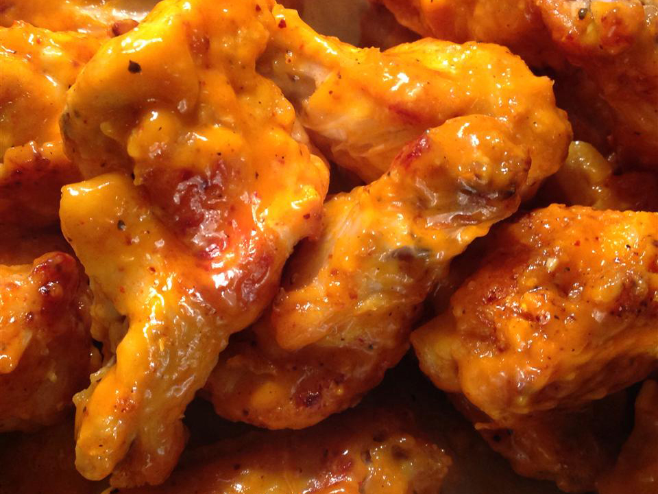 close up view of Restaurant-Style Buffalo Chicken Wings
