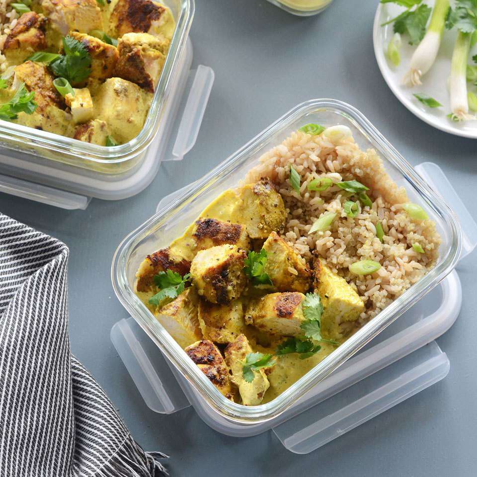 Meal-Prep Curried Chicken Bowls