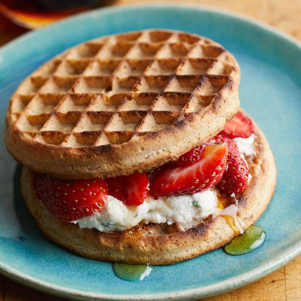 Strawberry-Ricotta Waffle Sandwich